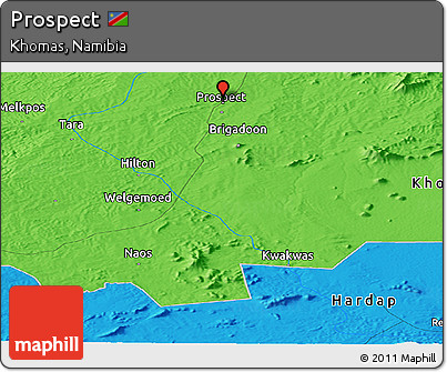 Political Panoramic Map of Prospect