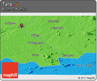 Political Panoramic Map of Tara