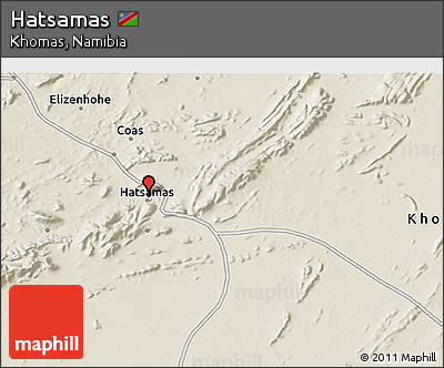 Shaded Relief 3D Map of Hatsamas