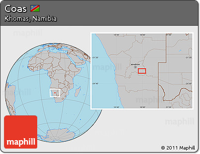 Gray Location Map of Coas