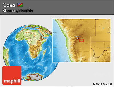 Physical Location Map of Coas
