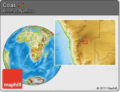 Physical Location Map of Coas