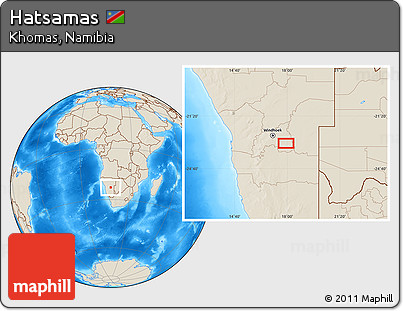 Shaded Relief Location Map of Hatsamas