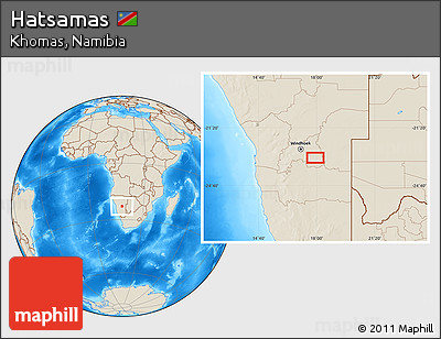 Shaded Relief Location Map of Hatsamas
