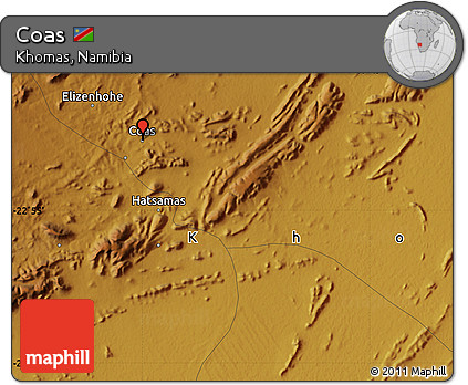 Physical Map of Coas