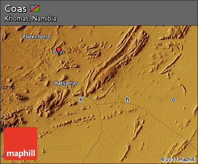 Physical Map of Coas