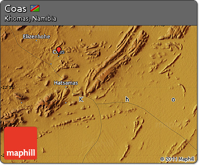 Physical Map of Coas