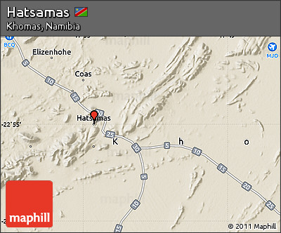 Shaded Relief Map of Hatsamas