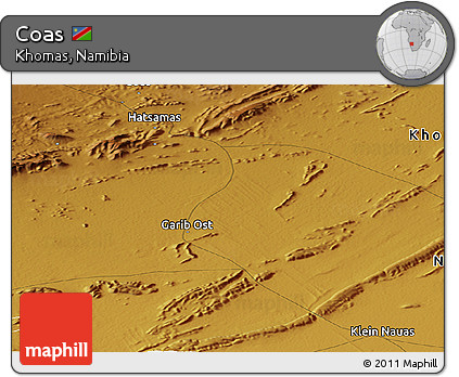 Physical Panoramic Map of Coas