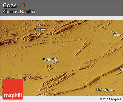 Physical Panoramic Map of Coas