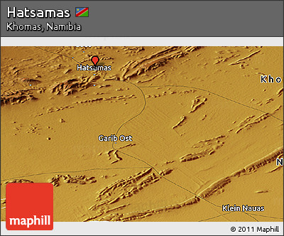 Physical Panoramic Map of Hatsamas