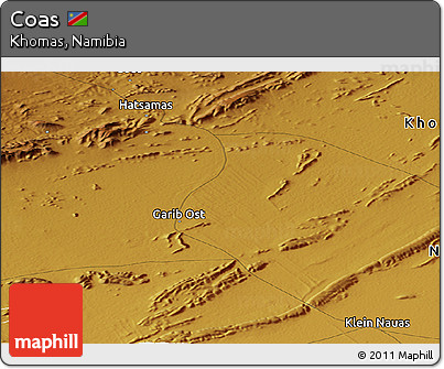 Physical Panoramic Map of Coas