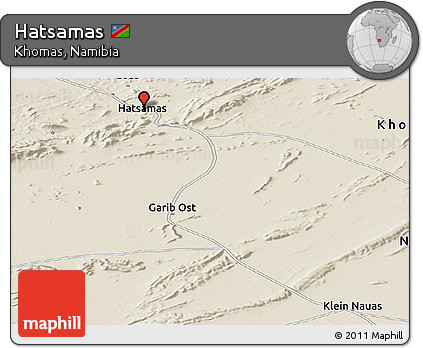 Shaded Relief Panoramic Map of Hatsamas