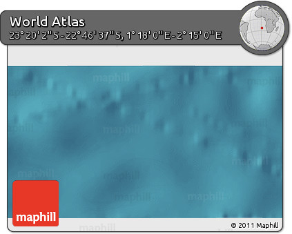 Satellite 3D Map of the Area around 23° 3' 19" S, 1° 46' 29" E