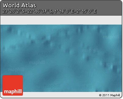 Satellite 3D Map of the Area around 23° 3' 19" S, 1° 46' 29" E