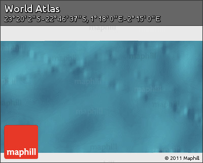 Satellite 3D Map of the Area around 23° 3' 19" S, 1° 46' 29" E