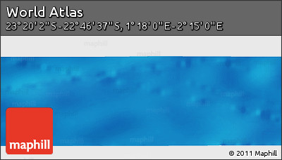 Physical Panoramic Map of the Area around 23° 3' 19" S, 1° 46' 29" E