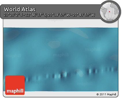 Satellite 3D Map of the Area around 23° 3' 19" S, 21° 10' 29" W