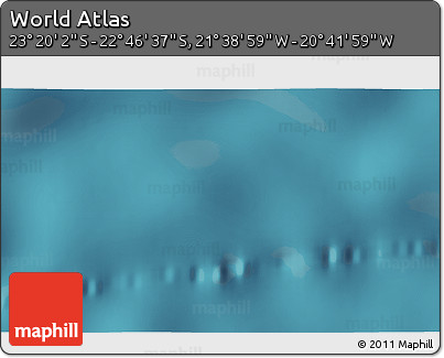 Satellite 3D Map of the Area around 23° 3' 19" S, 21° 10' 29" W