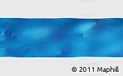Shaded Relief Panoramic Map of the area around 23° 3' 19" S, 24° 34' 30" W