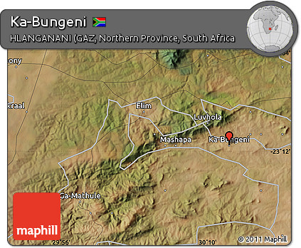 Satellite Map of Ka-Bungeni