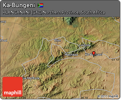 Satellite Map of Ka-Bungeni