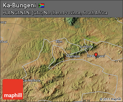 Satellite Map of Ka-Bungeni