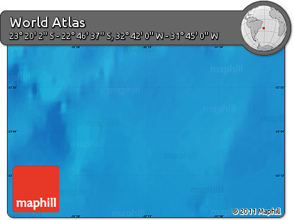 Physical Map of the Area around 23° 3' 19" S, 32° 13' 30" W