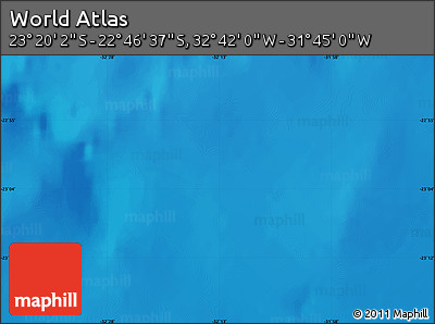 Physical Map of the Area around 23° 3' 19" S, 32° 13' 30" W