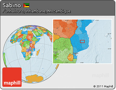 Political Location Map of Sabino