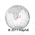 Outline Map of the Area around 23° 3' 19" S, 34° 4' 30" E, rectangular outline