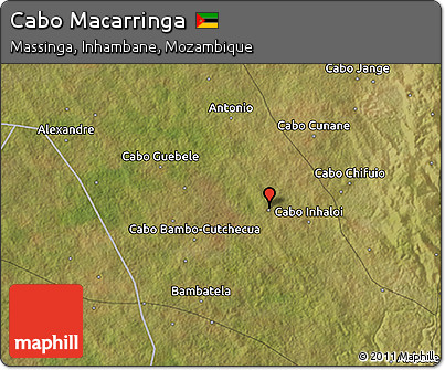 Satellite 3D Map of Cabo Macarringa
