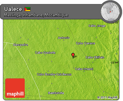 Physical Map of Ualece
