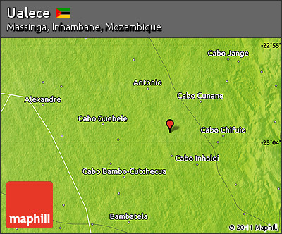 Physical Map of Ualece