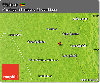 Physical Map of Ualece