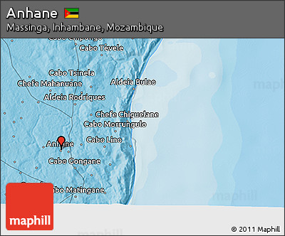 Political 3D Map of Anhane