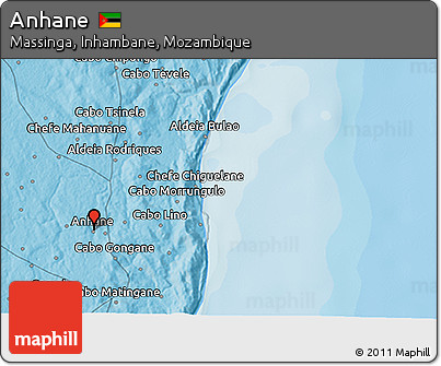 Political 3D Map of Anhane