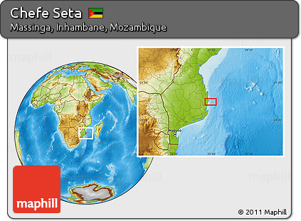 Physical Location Map of Chefe Seta