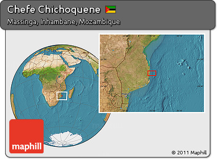 Satellite Location Map of Chefe Chichoquene