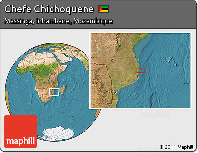 Satellite Location Map of Chefe Chichoquene