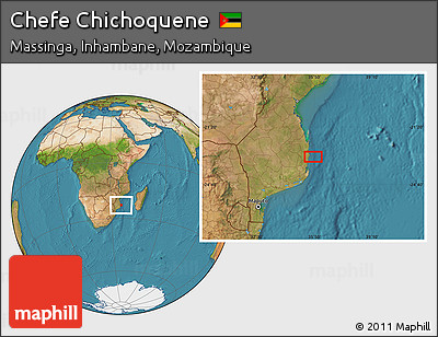 Satellite Location Map of Chefe Chichoquene