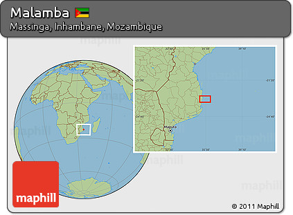 Savanna Style Location Map of Malamba