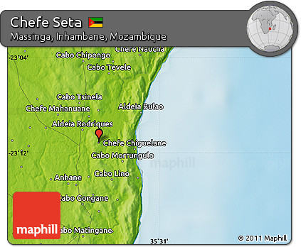 Physical Map of Chefe Seta