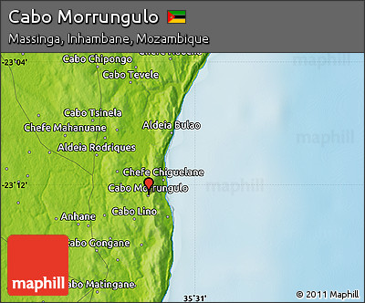 Physical Map of Cabo Morrungulo