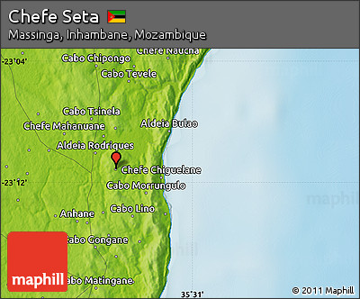 Physical Map of Chefe Seta