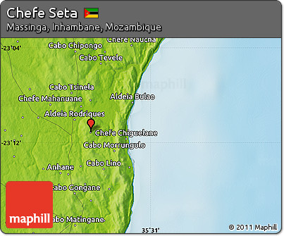 Physical Map of Chefe Seta
