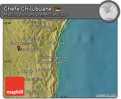 Satellite Map of Chefe Chilubuane