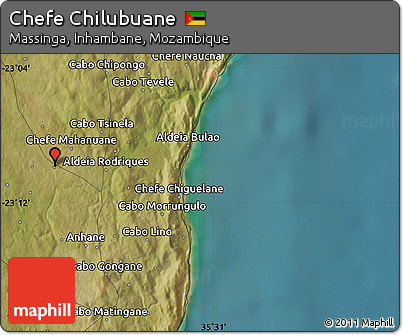 Satellite Map of Chefe Chilubuane