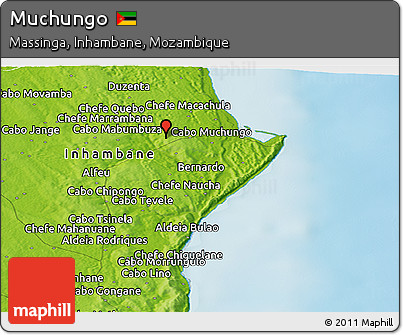 Physical Panoramic Map of Muchungo