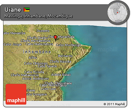Satellite Panoramic Map of Uiane